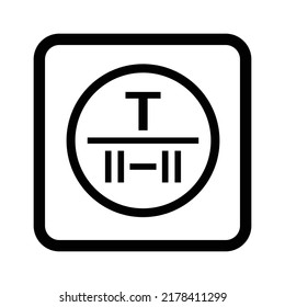 Tropical packaging, T - means a climatic tropical zone Cargo Packaging mark - Cargo Labeling Sign, shipping, and marking on packages
