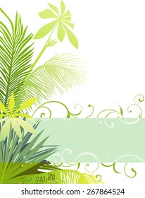 Tropical page decoration