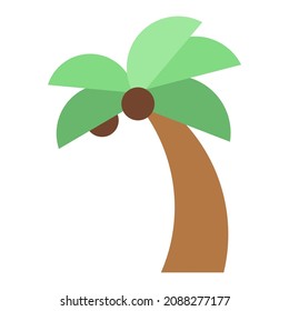 tropical palm clip art vector illustration