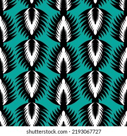 Tropical palm element background abstract vector seamless pattern.