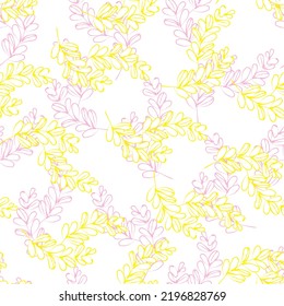 Tropical palm element background abstract vector seamless pattern.