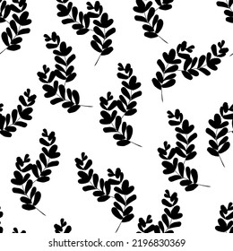 Tropical palm element background abstract vector seamless pattern.