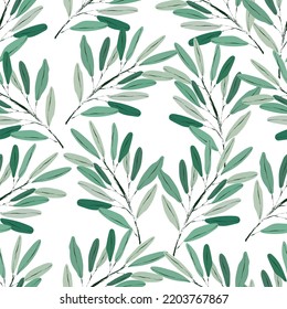 Tropical palm element background abstract vector seamless pattern.