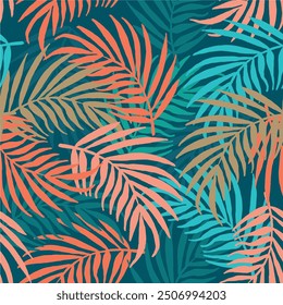 tropical palm graphic print design abstract vector