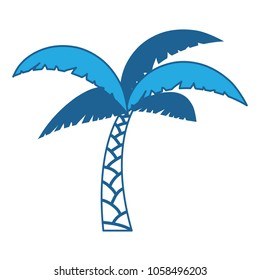 Tropical palm icon 