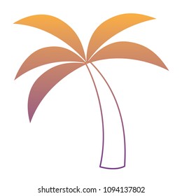tropical palm icon