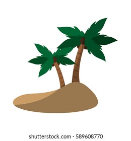 tropical palm icon
