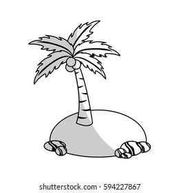 tropical palm icon