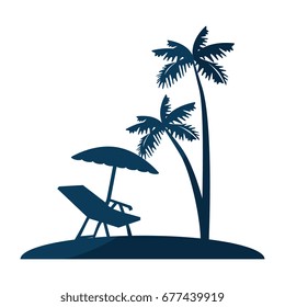 tropical palm icon