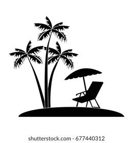 tropical palm icon
