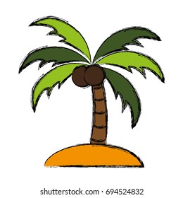 tropical palm icon