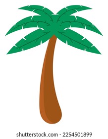 fondo blanco del icono de la palma tropical
