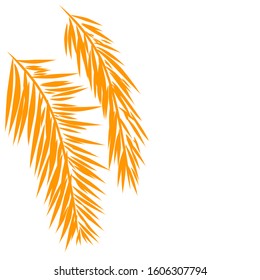 Tropical Palm Leaf For Background Vectors