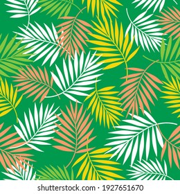 Tropical palm leaf illustration background