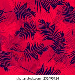 Tropical palm leaf pattern. Abstract background.X-ray.