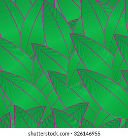 Tropical palm leaf pattern neon colored.