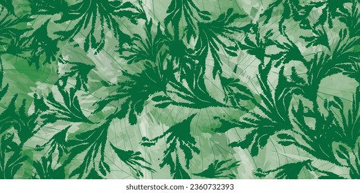 La hoja de palma tropical repitió el fondo. Diseño de patrones sin fisuras de naturaleza exótica. Diseño de contorno dibujado a mano para la impresión de tejidos. Ilustración vectorial.