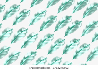Tropical Palm Leaf Seamless Vector Pattern for Fabric and Wallpaper