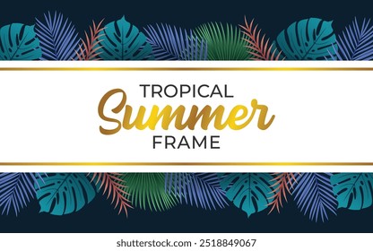 Tropical Palm Leaf Vector Art for Summer Designs and Branding