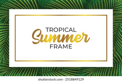 Arte Vetorial Tropical Palm Leaf para Designs de Verão e Branding