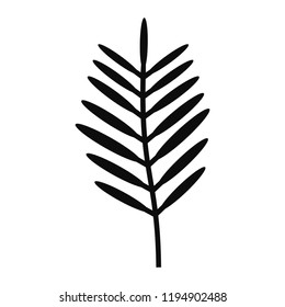 Tropical Palm Leaf. Vector Illustration Isolated On White Background.