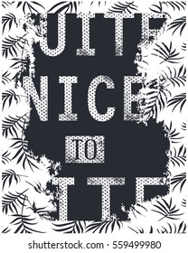 tropical palm leafs graphic for t shirt print and fabric print 2