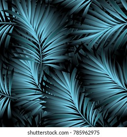 Tropical palm leaves, jungle leaves. 