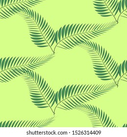 Tropical palm leaves, jungle leaves seamless floral pattern background