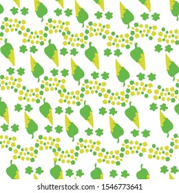 Tropical palm leaves, jungle leaves vector floral pattern background.