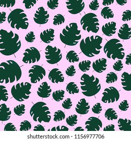 Tropical palm leaves pattern