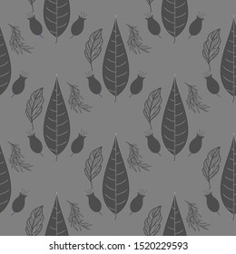 Tropical palm leaves seamless pattern for background, wrapping paper. Modern botanical endless repeatable motif for surface design.