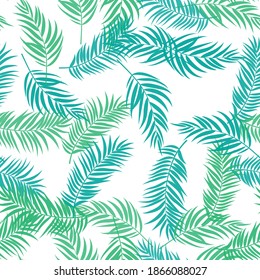 La Palma Tropical Deja El Fondo Del Patrón Sin Margen. EPS10 de ilustración vectorial