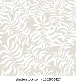 tropical palm leaves seamless pattern