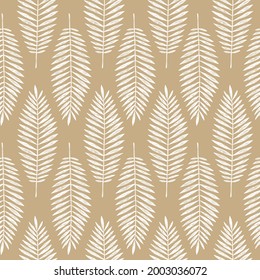 Tropical palm leaves. Seamless Pattern. Jungle background. Vector illustration