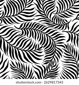 Tropical palm leaves seamless pattern. flora pattern, leaves, pattern, palm pattern.