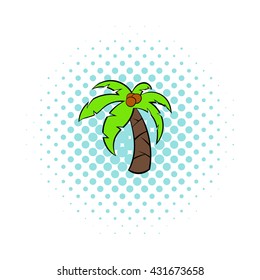 Tropical palm tree icon