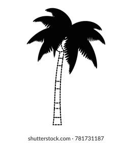 tropical palm tree icon