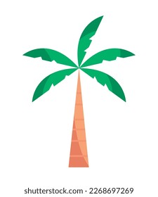 icono de palmera tropical aislado