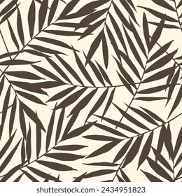 Tropical palm tree leaf pattern