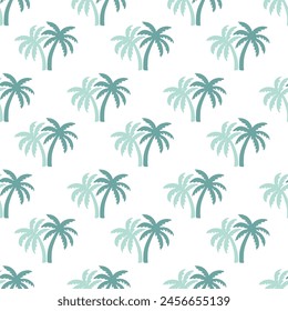 Tropical Palm Tree repeat pattern coastal pattern vector file