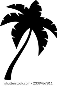 Tropische Palme, Vektorsilhouetten