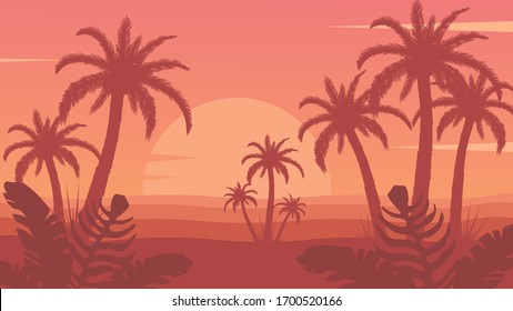ハワイ 夕焼け のイラスト素材 画像 ベクター画像 Shutterstock
