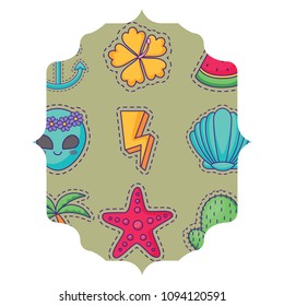 tropical palms and cactus pattern 