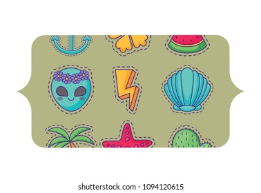 tropical palms and cactus pattern 