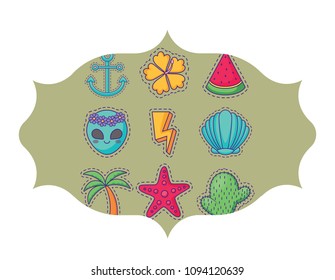 tropical palms and cactus pattern 