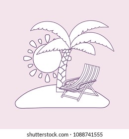 tropical palms design 