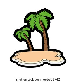 tropical palms icon