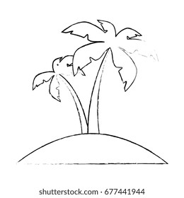 tropical palms icon