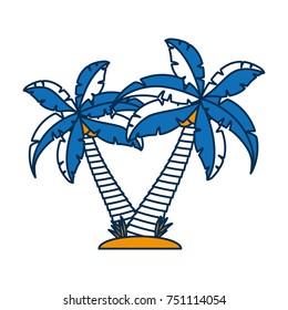 tropical palms icon