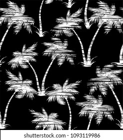 Tropical palms seamless pattern
